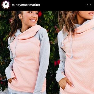 Mindy Mae double hoodie sweatshirt.